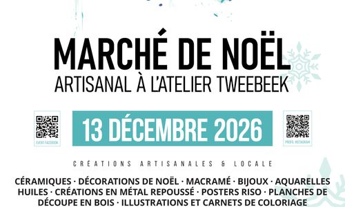 Marché de Noël à l'atelier d'artiste Tweebeek