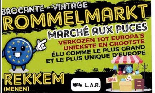 Wekelijkse vintage rommelmarkt Rekkem & Menen
