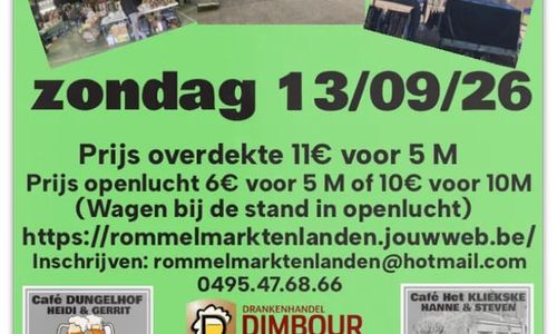 Rommelmarkt domein t'park EMI Landen