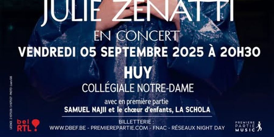 image - Julie Zenatti en concert à la Collégiale de Huy