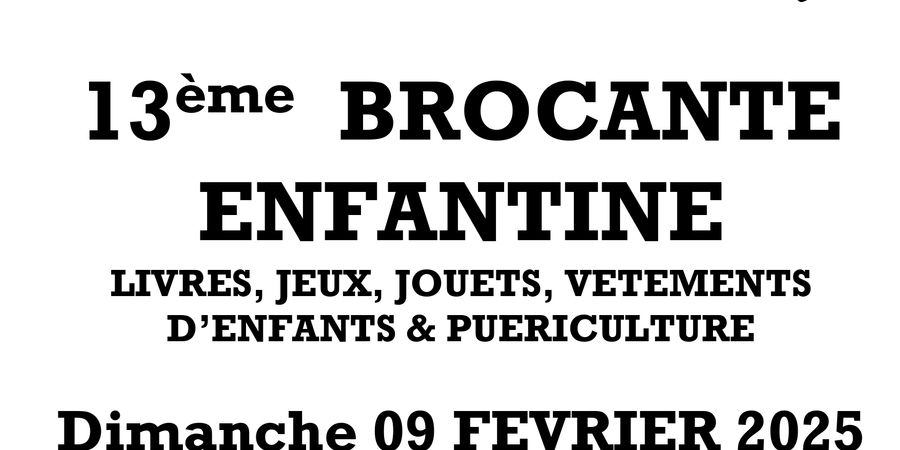 image - BROCANTE ENFANTINE