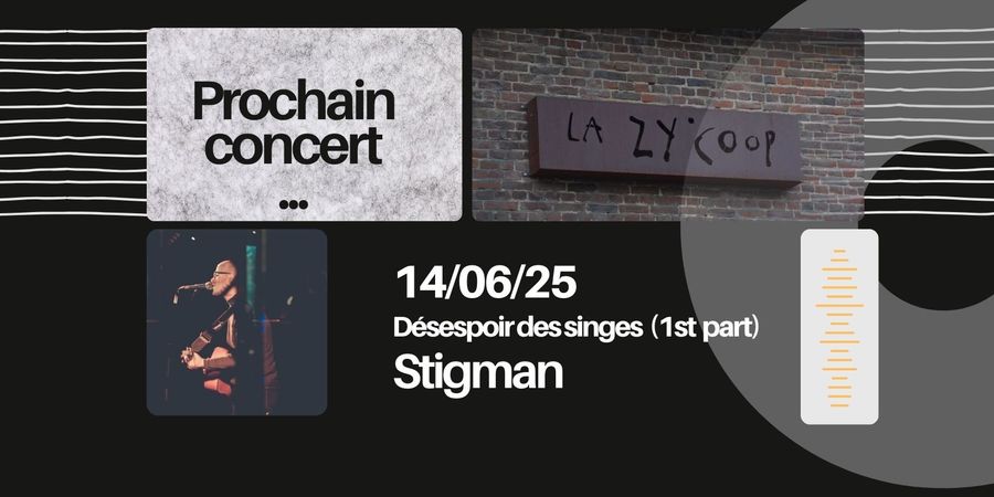image - Stigman & Désespoir des Singes en concert