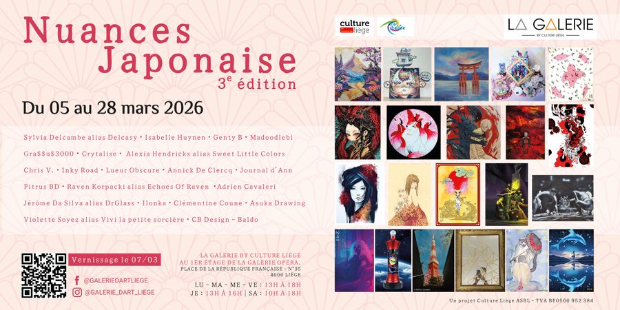 image - Vernissage de l'exposition de mars 2026 : « Nuances Japonaises - 3e édition »