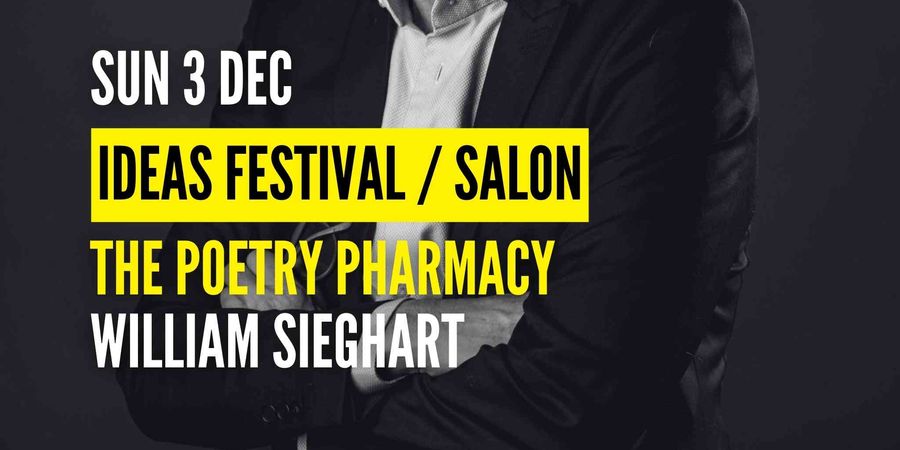 image - [Ideas Festival] William Sieghart: Poetry Pharmacy - Prescriptions for Hope