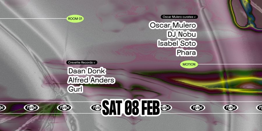 image - Fuse presents: Oscar Mulero, DJ Nobu & Crevette Records