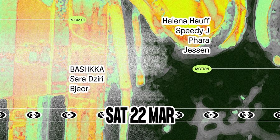 image - Fuse presents: Helena Hauff, Speedy J & BASHKKA