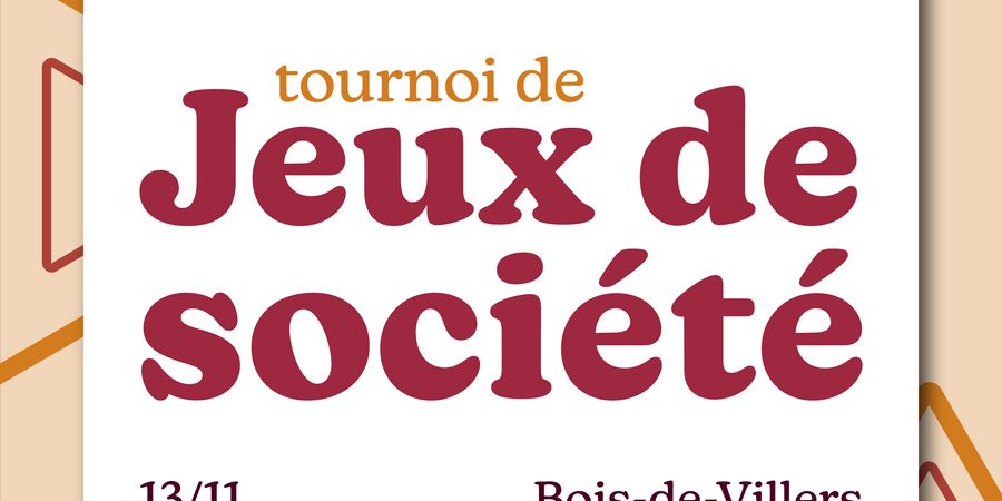 image - Tournoi de Jeux de société