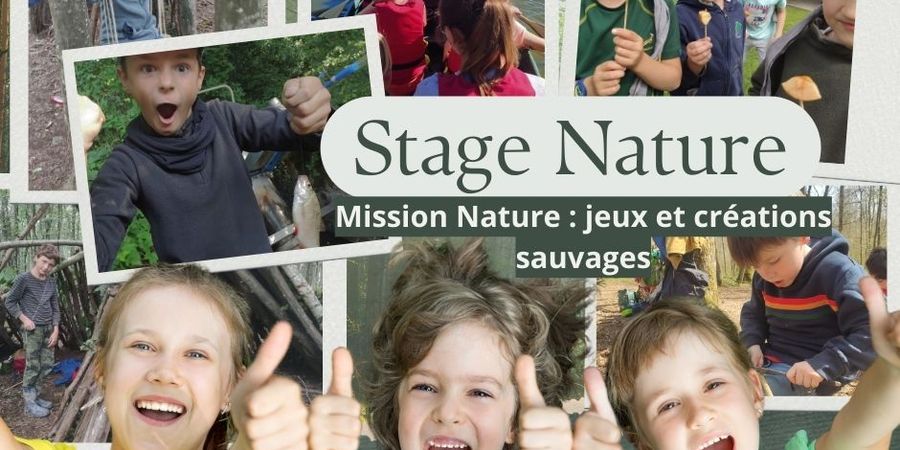image - Stages nature - Mission nature : jeux et créations sauvages (8-12 ans)