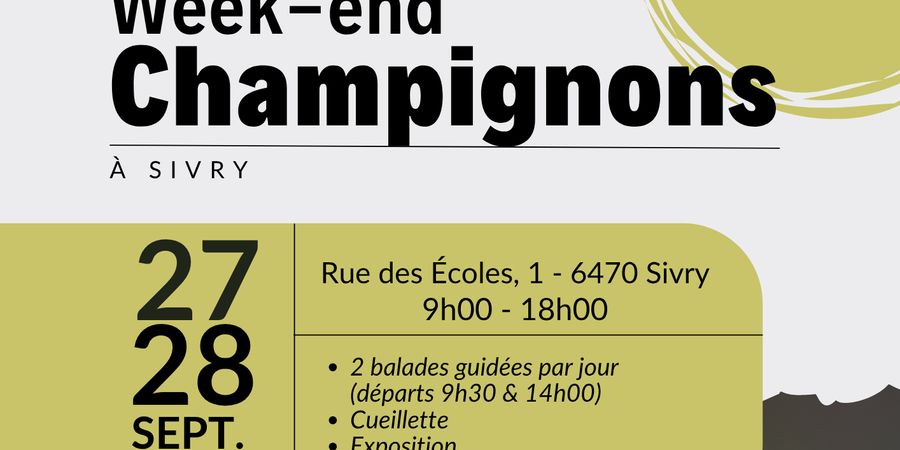 image - Week-end champignons 2025