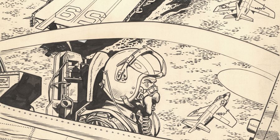 image - Rondleidingen door Charles-Louis Detournay – Victor Hubinon. Retrospectieve Buck Danny