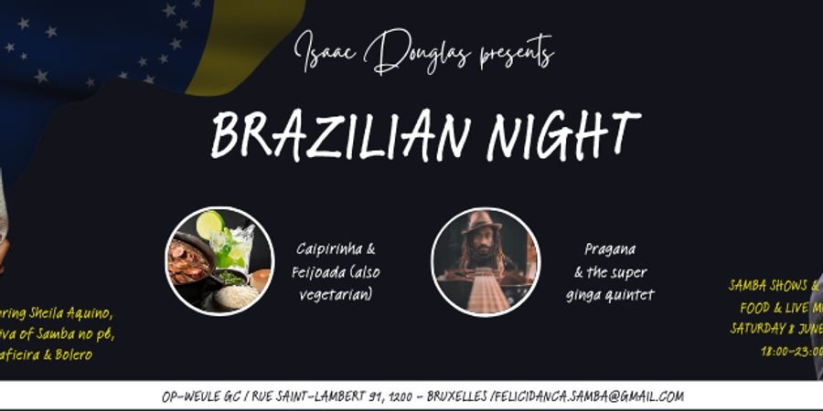 image - Soirée brésilienne - Concert & Show de samba, plat typique (optionnel)