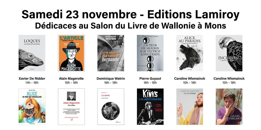 image - Les Editions Lamiroy au Salon du livre de Wallonie