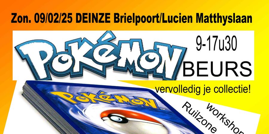 image - 1ste Pokémon Beurs te Deinze