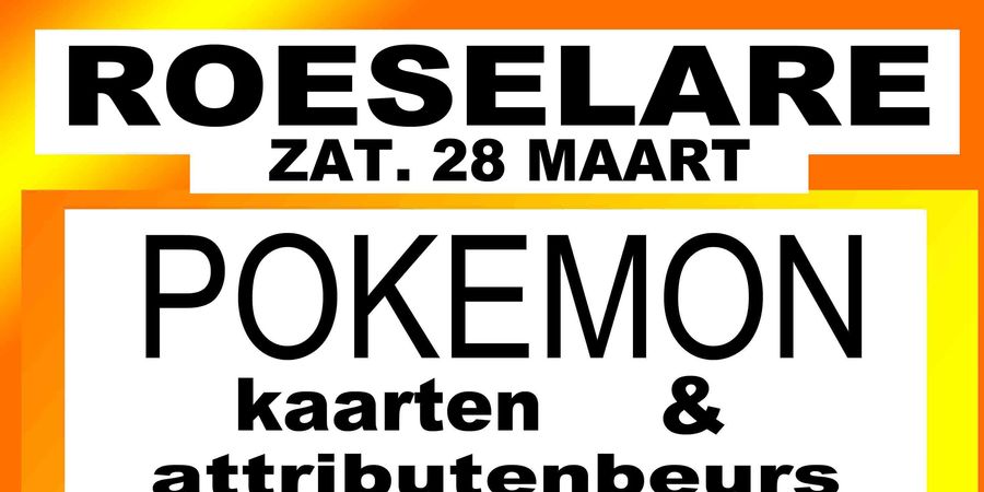 image - Pokémon Kaarten Beurs te Roeselare