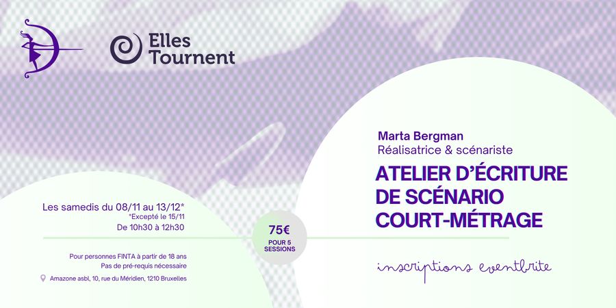 image - Atelier d'écriture de scénario court-métrage avec Marta Bergman