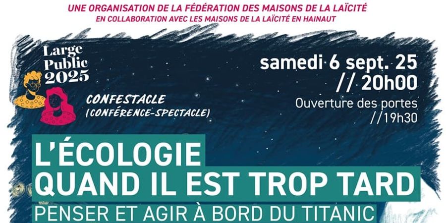 image - L'écologie quand il est trop tard, penser et agir à bord du Titanic