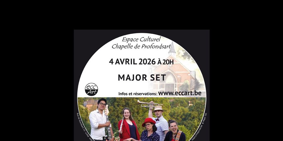 image - Concert jazz, swing, pop de Major Set le samedi 4 avril 2026 à 20h à la chapelle de Profondsart