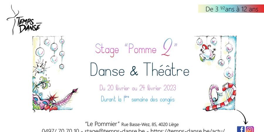 image - Stage enfant « Pomme 2 » Danse & Théâtre 