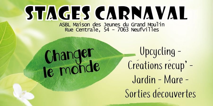 image - Stages de Carnaval - Changer le monde