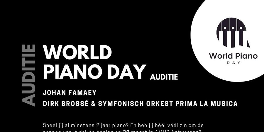 image - Auditie World Piano Day
