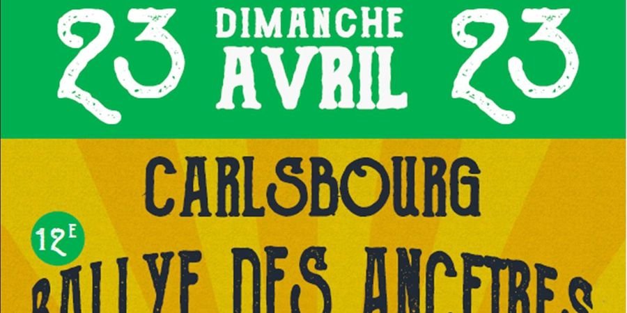 image - 12 ième édition du Rallye des Ancêtres au départ de Carlsbourg