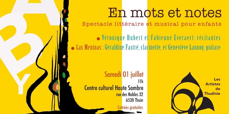 image - Spectacle littéraire et musical pour enfants : « En mots et notes »