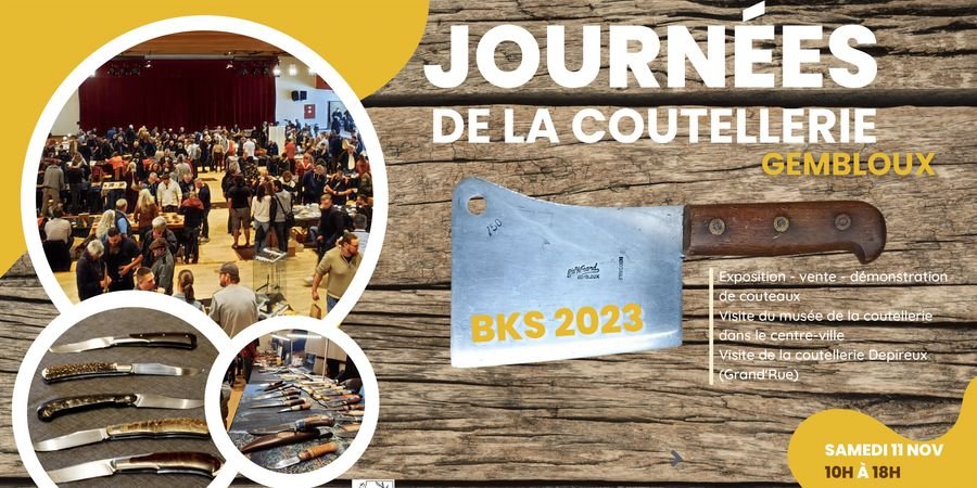 image - 22 èmes Journées de la Coutellerie à Gembloux | BKS 2023
