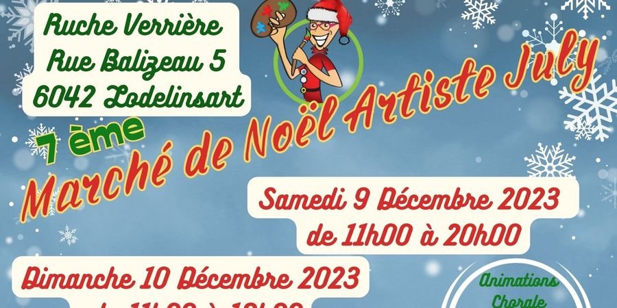 image - 7ème marché de Noël Artiste July