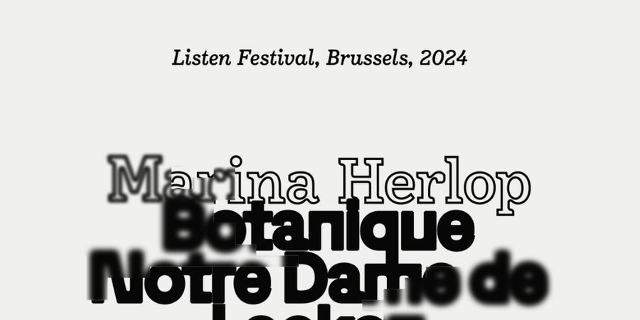 image - LISTEN FESTIVAL : MARINA HERLOP - LUCINDA CHUA