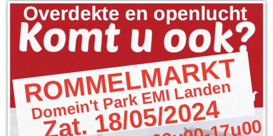 image - ROMMELMARKT EMI Domein t'Parkt Landen