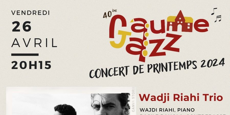 image - Gaume Jazz de Printemps avec Wajdi Riahi Trio