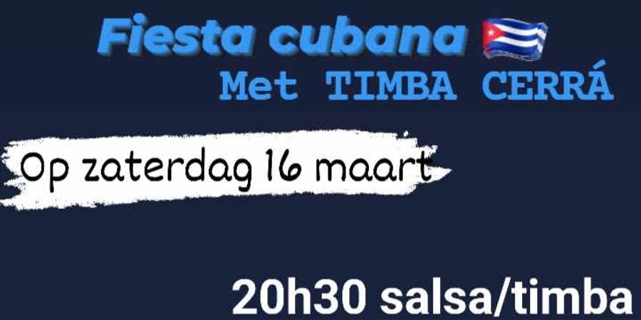 image - Fiesta Cubana met TIMBA CERRÁ. (Rafael Hernandez)