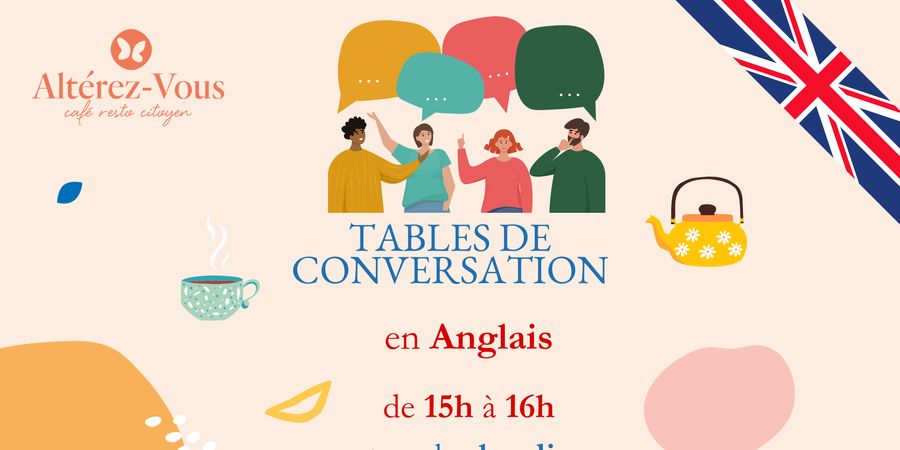 image - Tables de conversation en Anglais