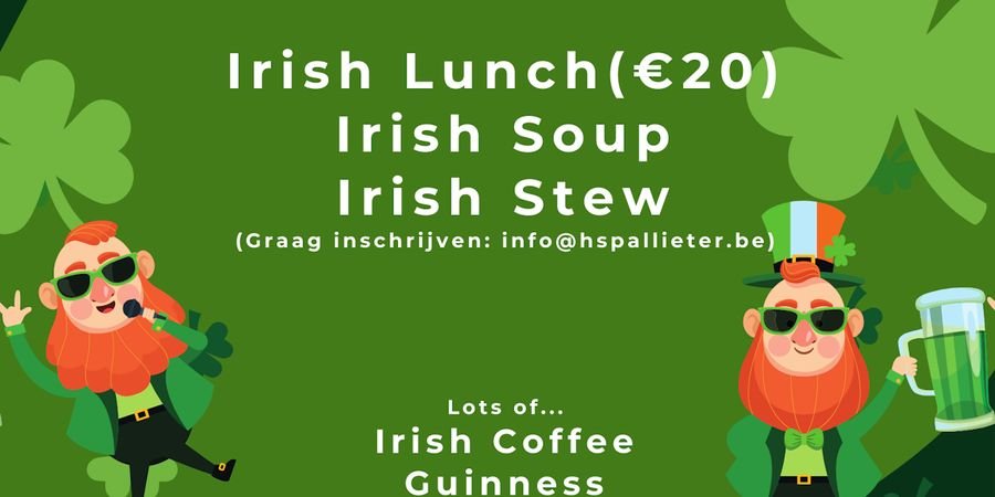 image - St Patrick's Day met Ierse lunch en Ierse Live Muziek door Celtic Reunion