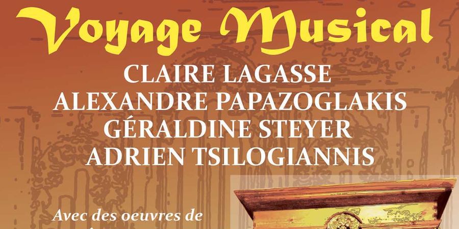 image - Voyage Musical pour orgue, violon, violoncelle et hautbois