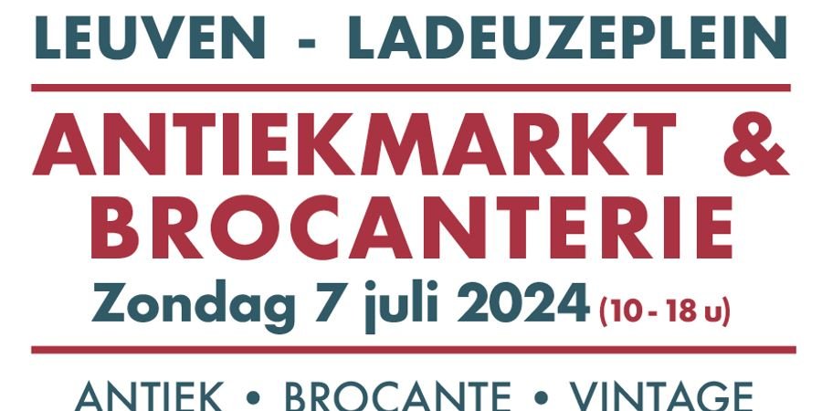 image - Antiekmarkt & Brocanterie - Leuven