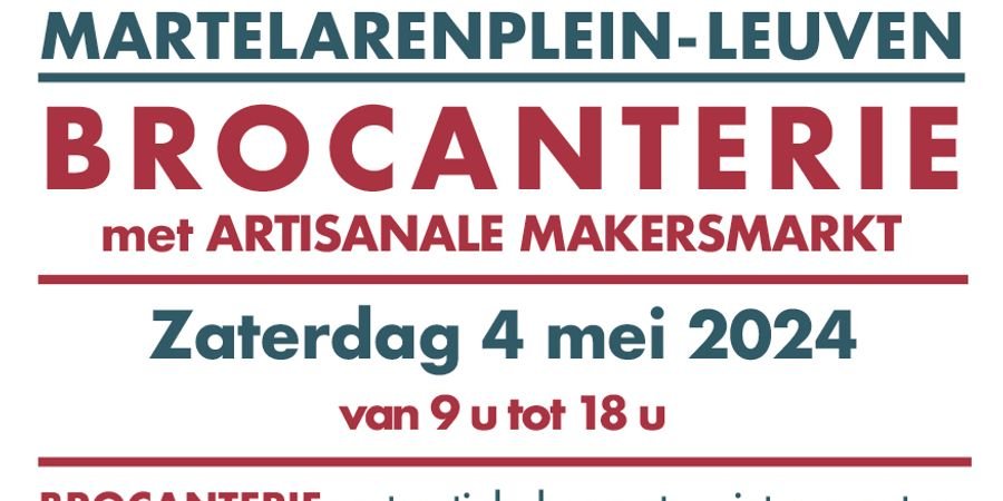 image - Brocanterie en Artisanale Makersmarkt - Leuven