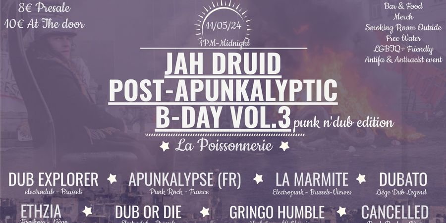 image - Jah Druid Post Apunkalyptic B-Day Vol.3 Edition Punk'N Dub