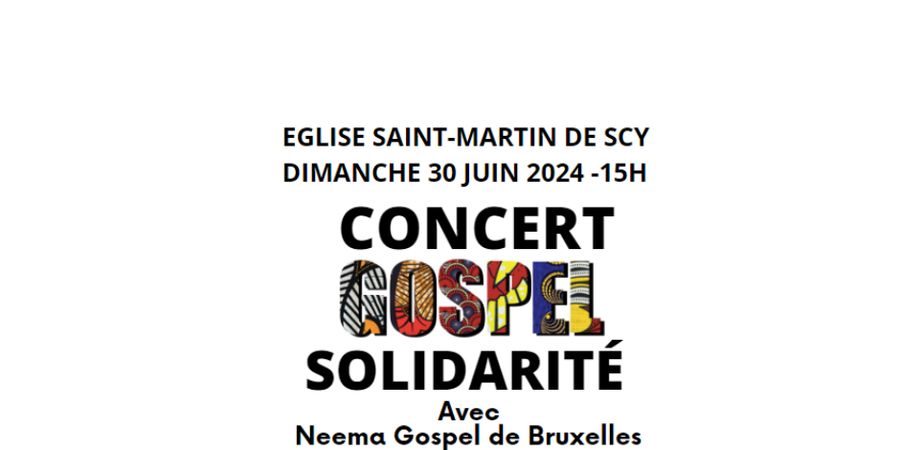 image - CONCERT GOSPEL EN L'EGLISE SAINT MARTIN SCY