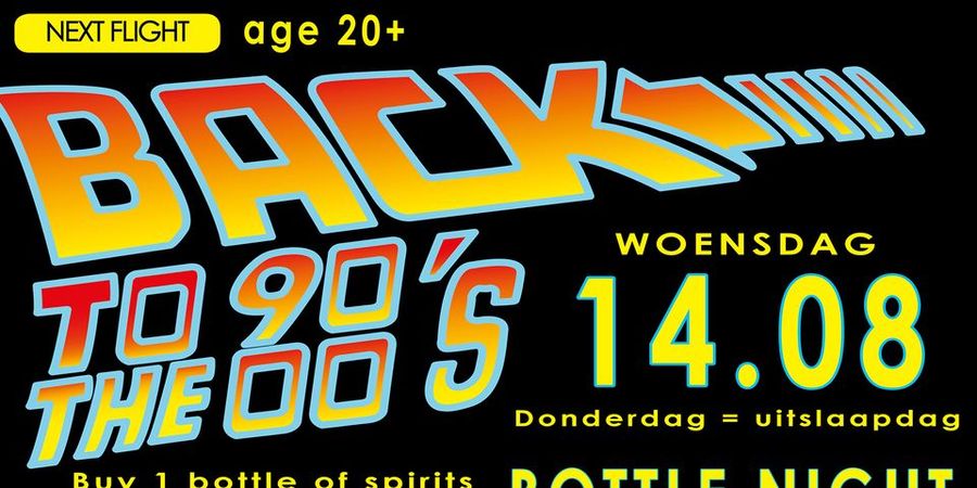 image - FLIGHT BACK TO THE 90'S & 00'S - 14/08/2024