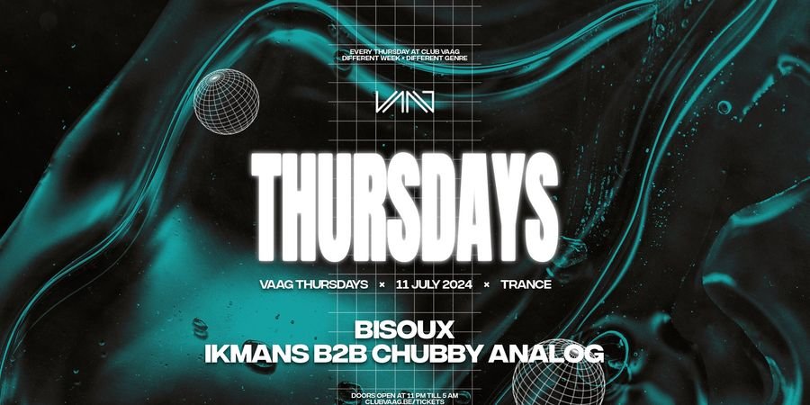 image - Vaag Thursdays invites BISOUX & IKMANS B2B CHUBBY ANALOG