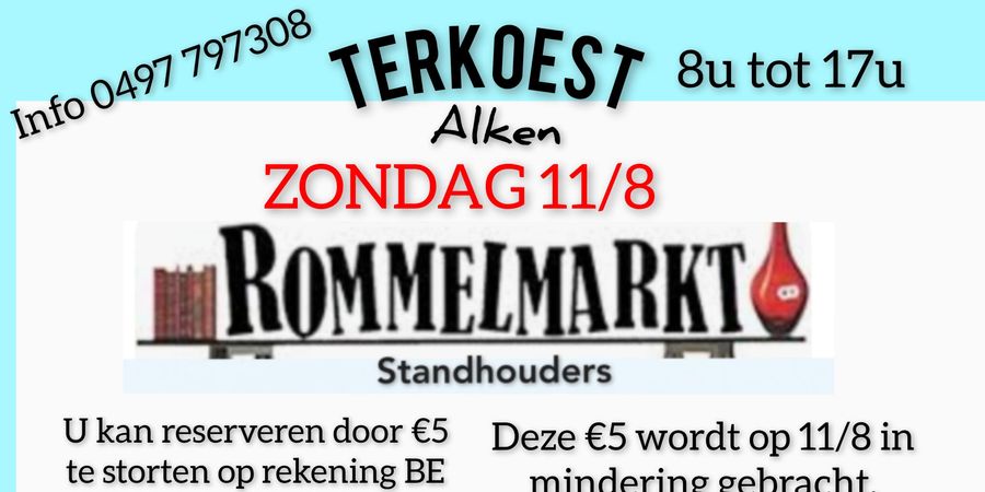 image - Rommelmarkt Terkoest Alken 