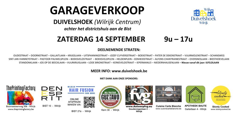 image - Garageverkoop Duivelshoek Wilrijk