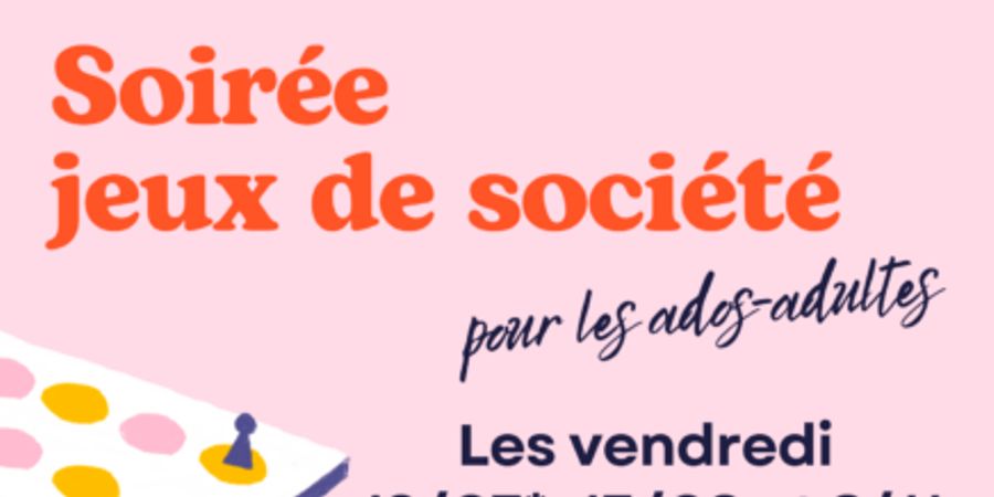 image - Soirées jeux de société pour les ados-adultes