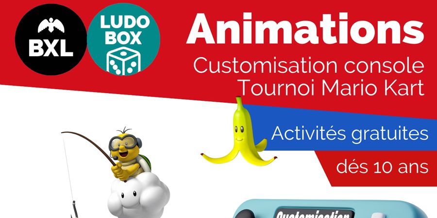 image - Atelier de customisation de console + tournoi Mario Kart 8 Deluxe