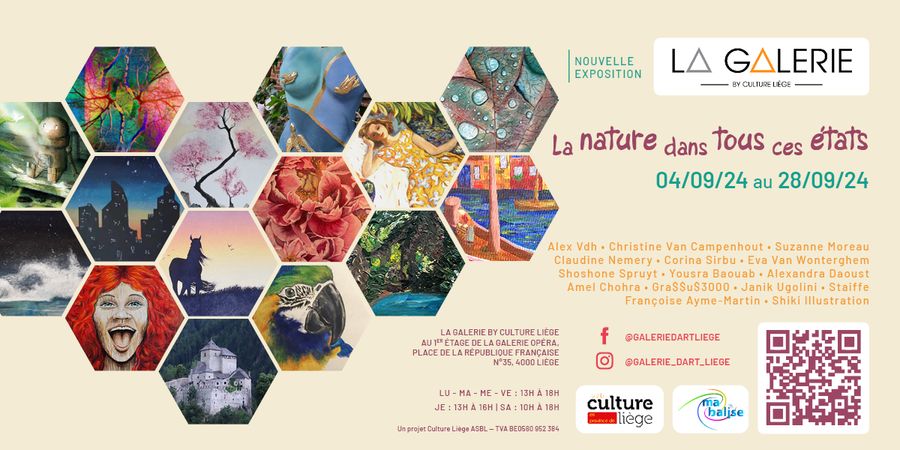 image - Nouvelle exposition & vernissage de septembre 2024 : La nature dans tous ses états