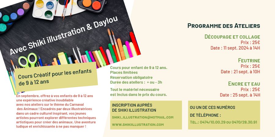 image - Ateliers pour enfants