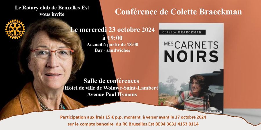 image - Conférence Colette Braeckman 