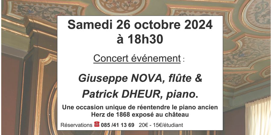 image - Concert flûte & piano au château de Modave