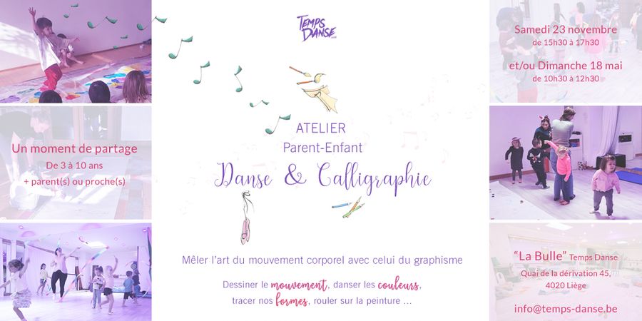 image - Atelier Danse & Calligraphie - Parents et enfants